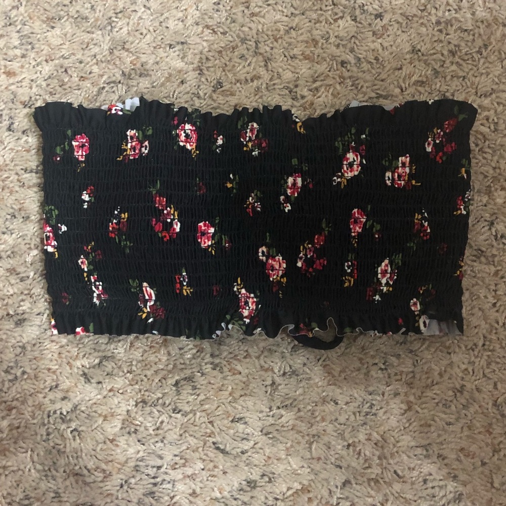 floral bathing suit too
